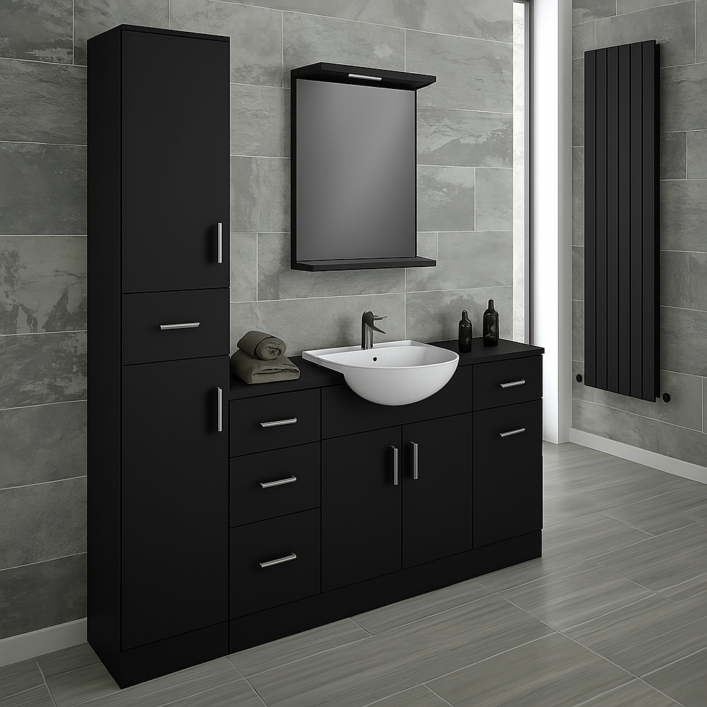 Ensemble Meuble Vasque Miroir et Colonne