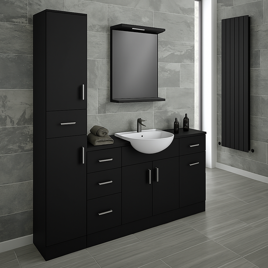 Ensemble Meuble Vasque Miroir et Colonne