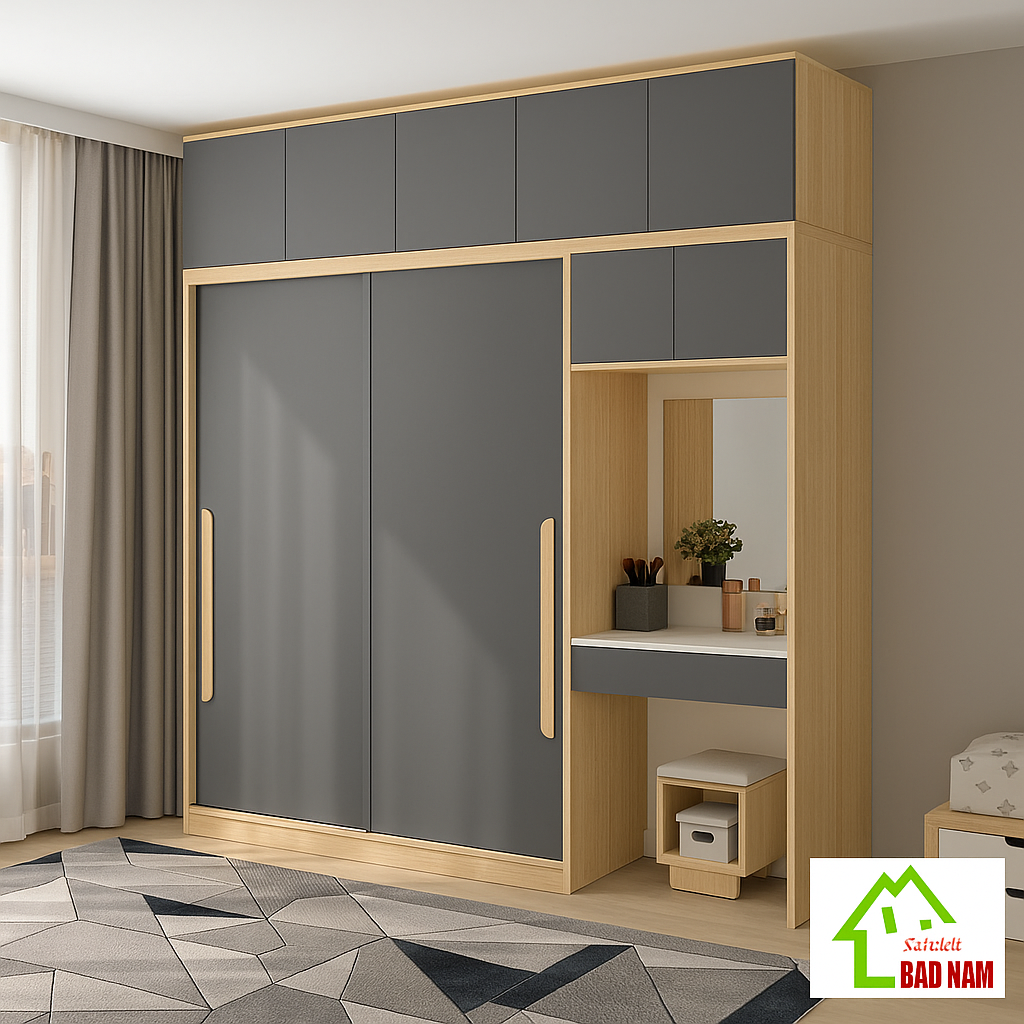 Armoire sur mesure élégante et fonctionnelle