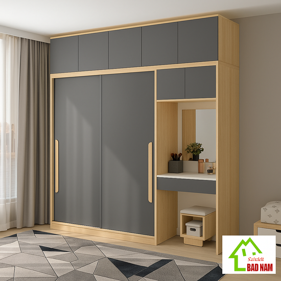 Armoire sur mesure élégante et fonctionnelle