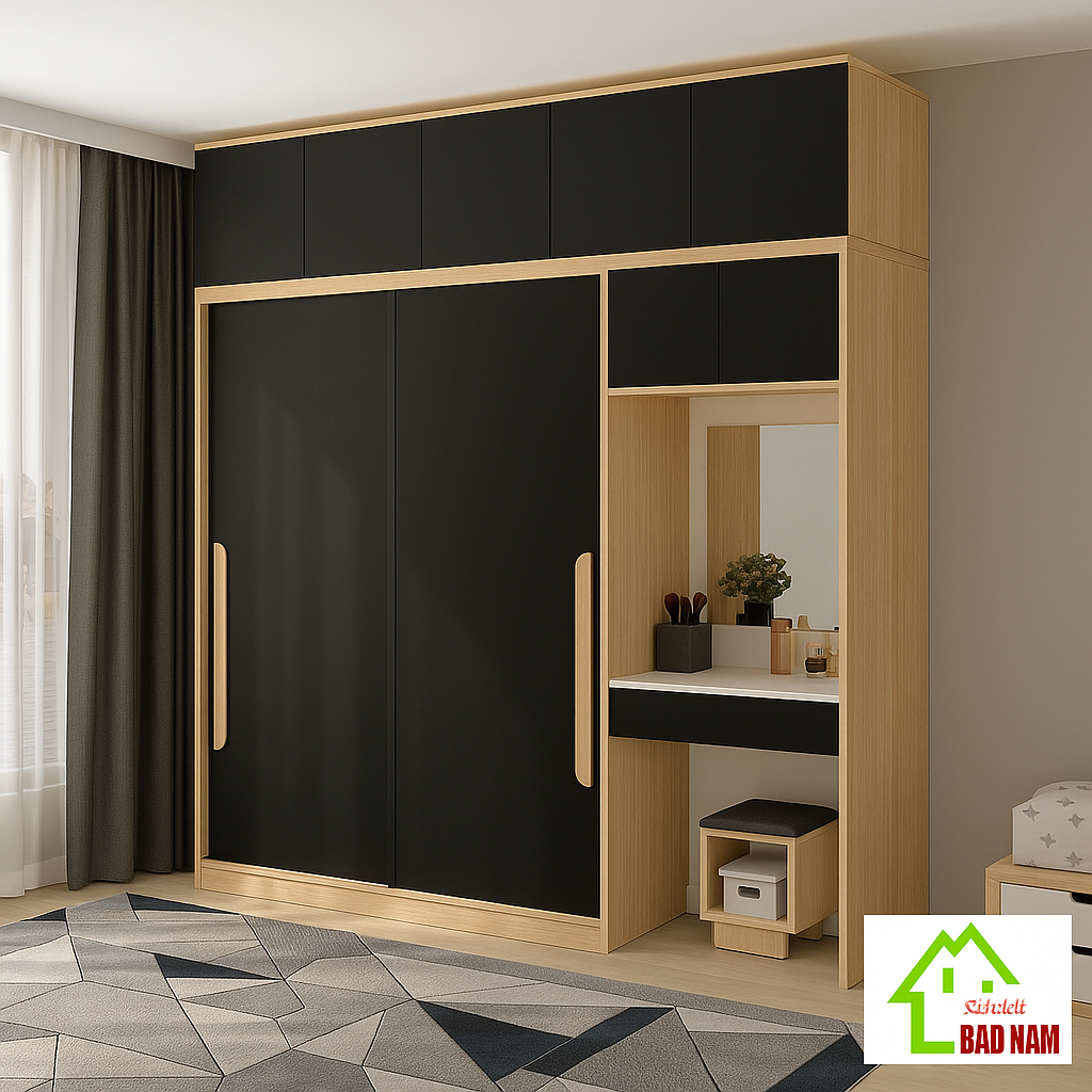 Armoire sur mesure élégante et fonctionnelle