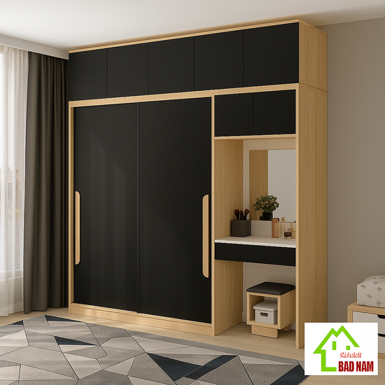 Armoire sur mesure élégante et fonctionnelle