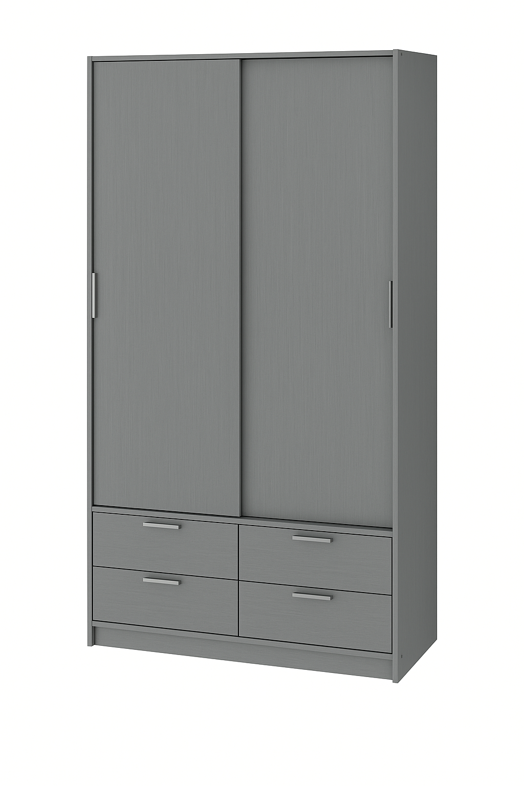 Armoire à portes coulissantes 4 tiroirs élégante et fonctionnelle
