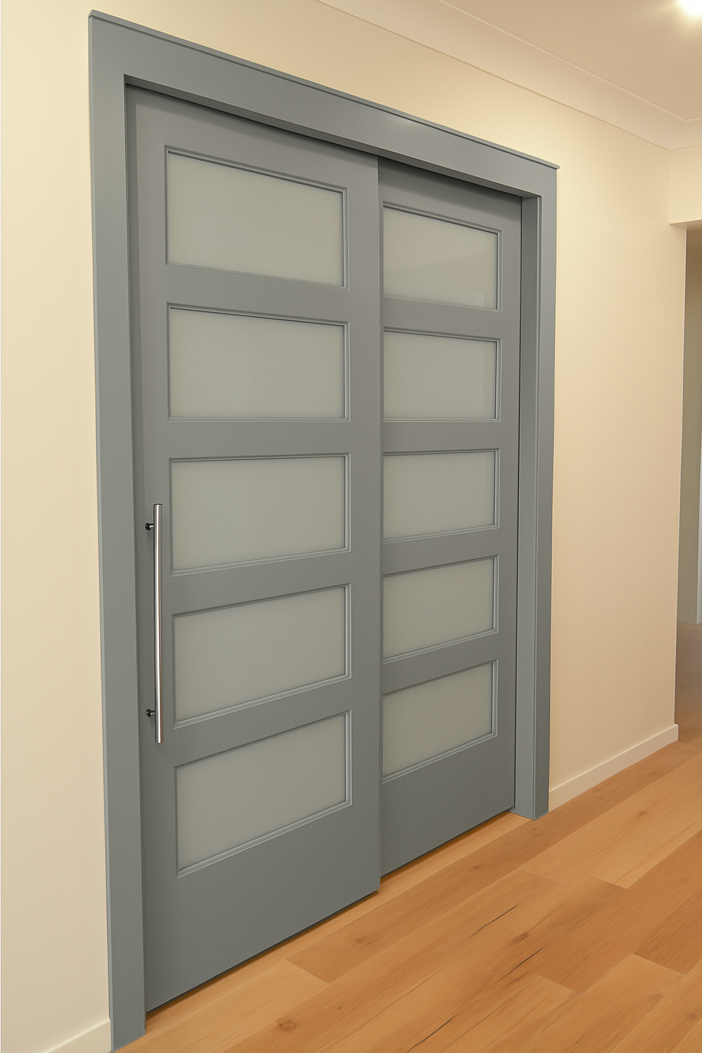 Porte coulissante en bois sur mesure