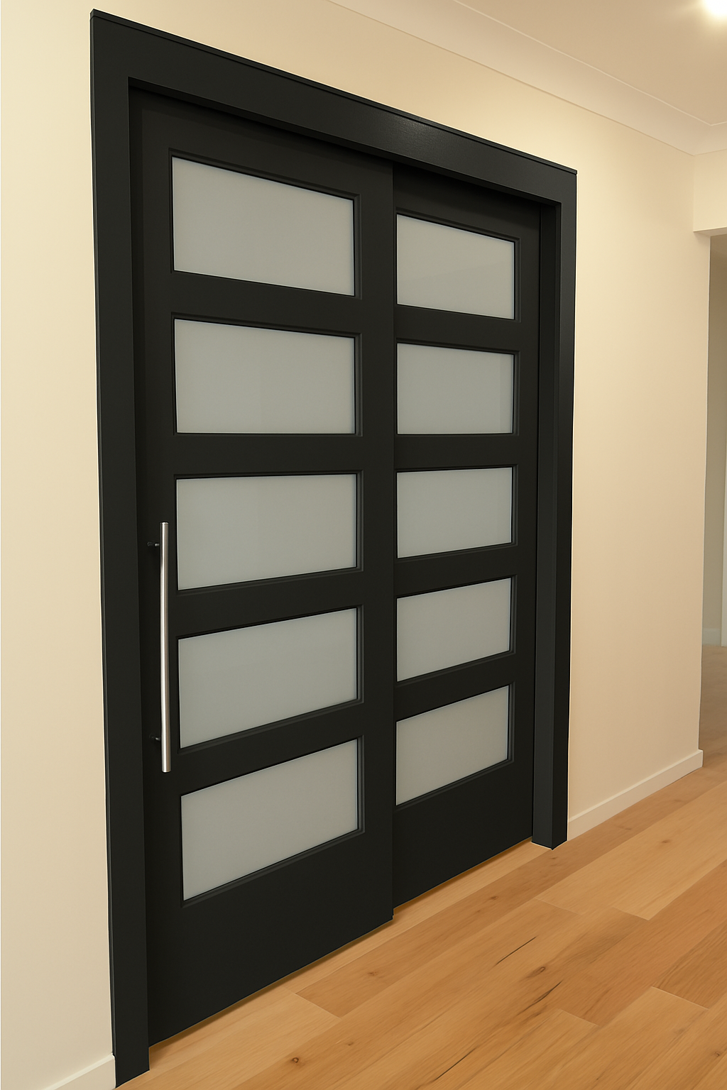 Porte coulissante en bois sur mesure