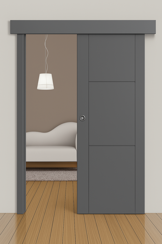 Porte coulissante sur mesure élégante et moderne