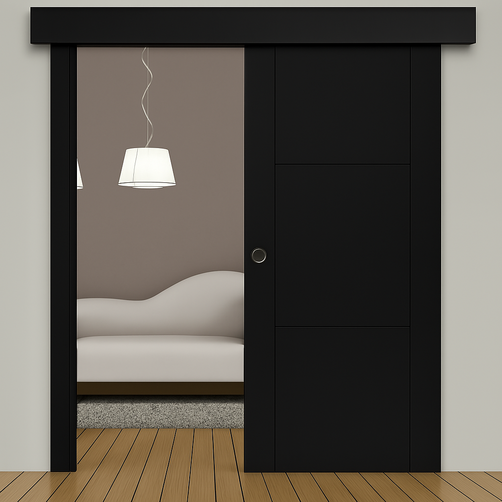 Porte coulissante sur mesure élégante et moderne