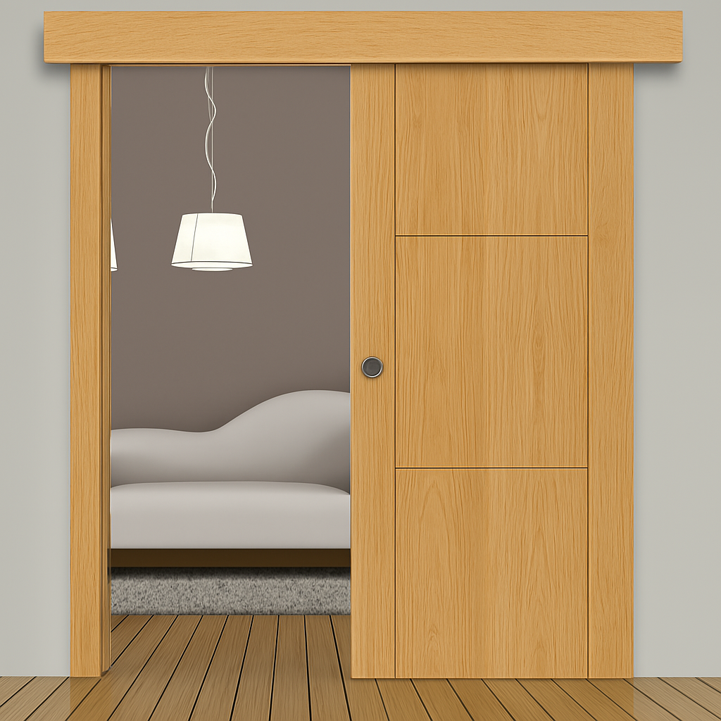 Porte coulissante sur mesure élégante et moderne