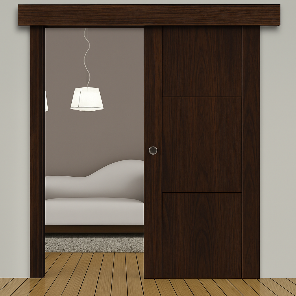 Porte coulissante sur mesure élégante et moderne