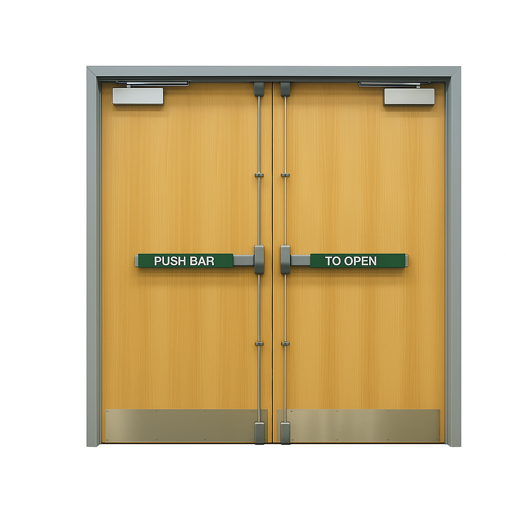 Porte Double en Bois Moderne