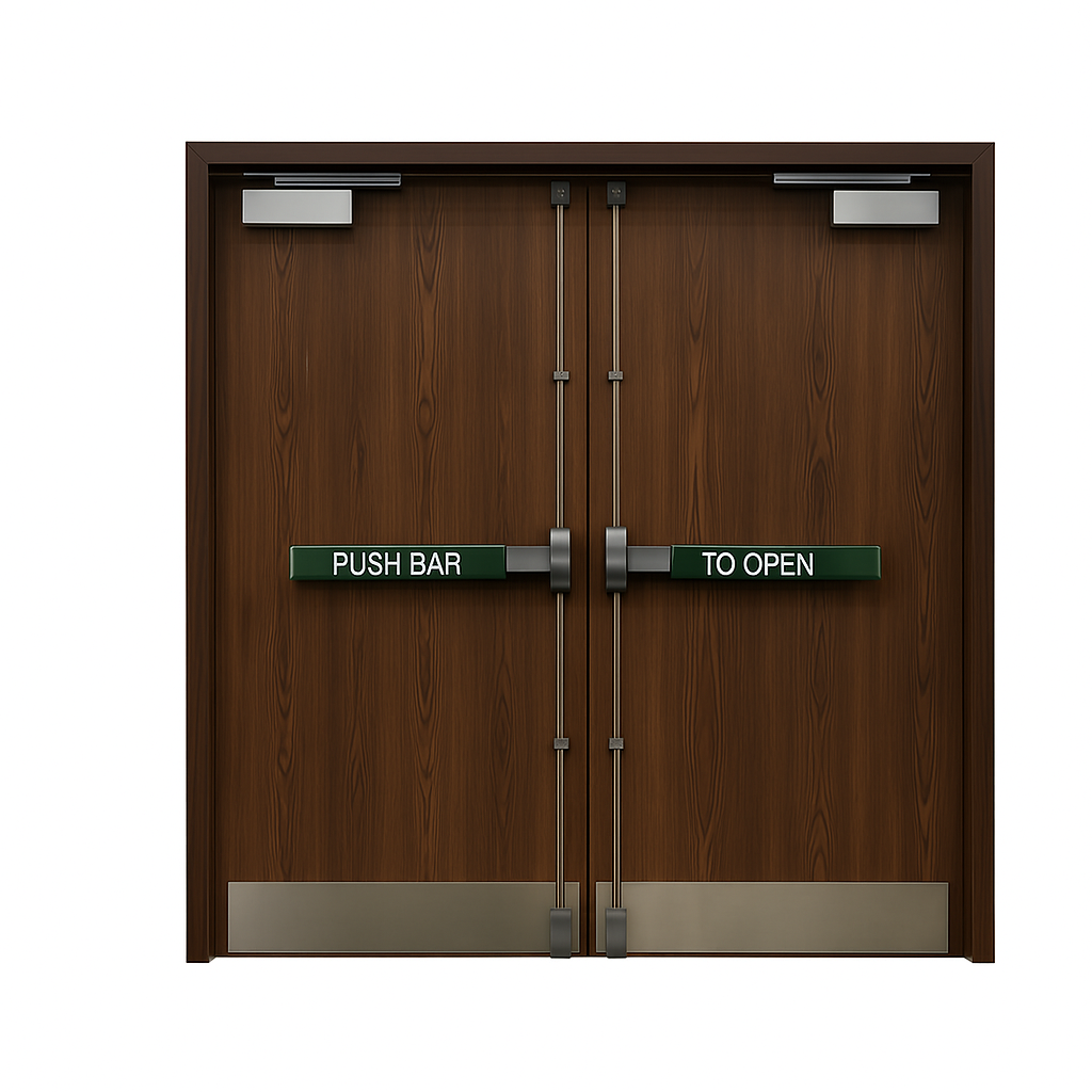 Porte Double en Bois Moderne