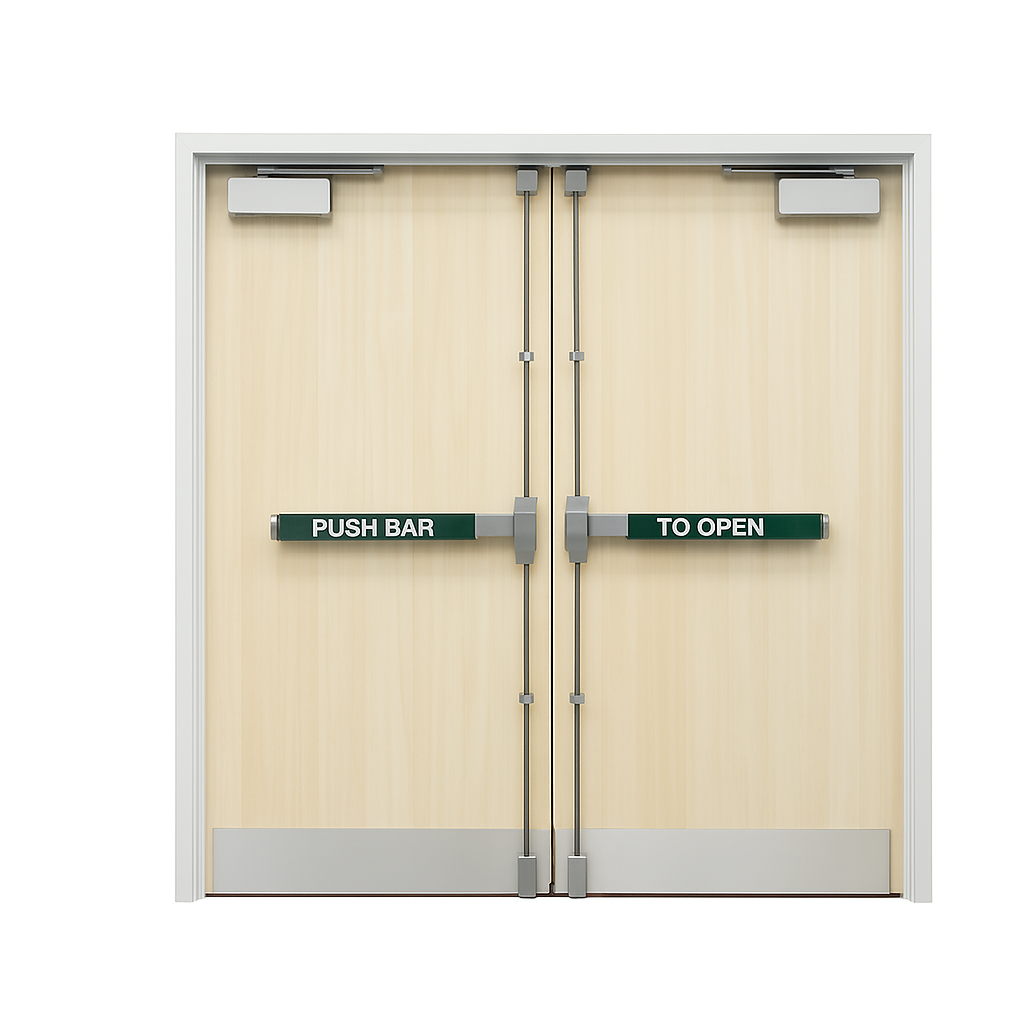 Porte Double en Bois Moderne