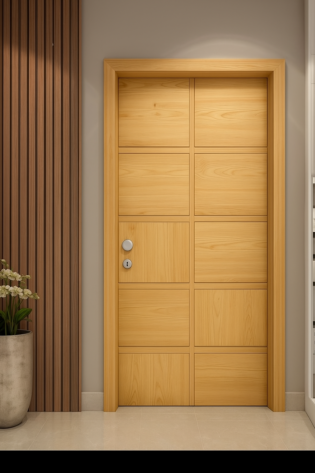 Porte élégance en Bois massif