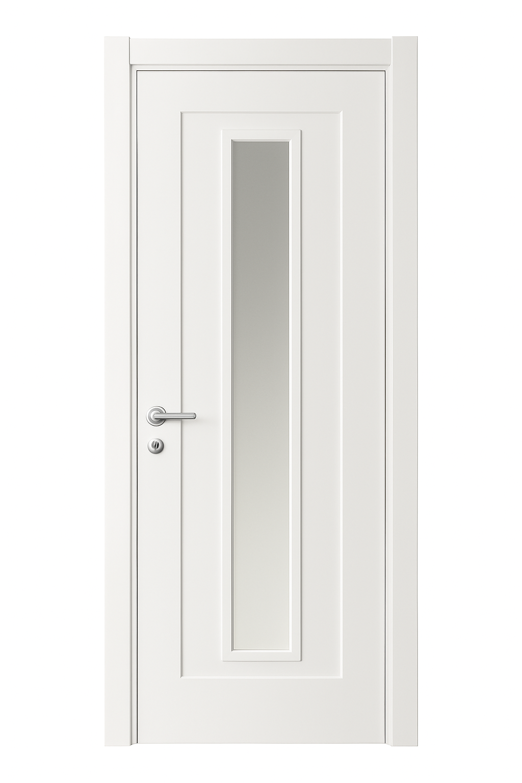 Porte en Bois Moderne avec Vitrage