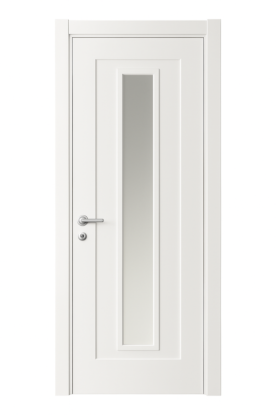 Porte en Bois Moderne avec Vitrage