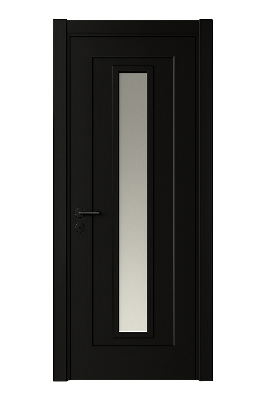 Porte en Bois Moderne avec Vitrage