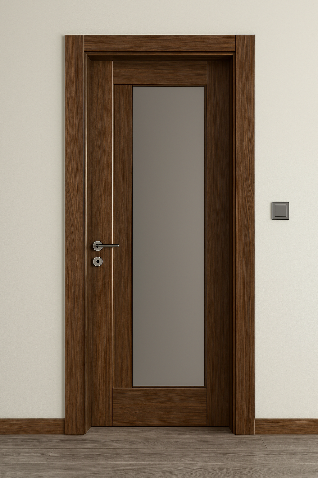 Porte en bois sur mesure élégante