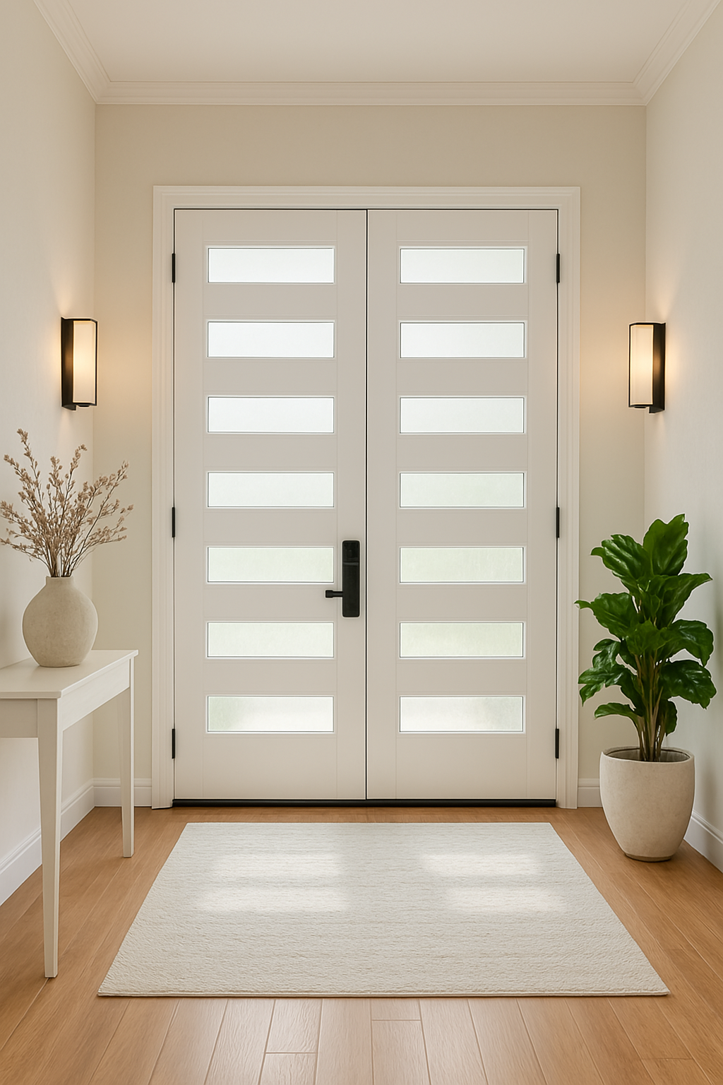 Portes Modernes en Bois avec Verre