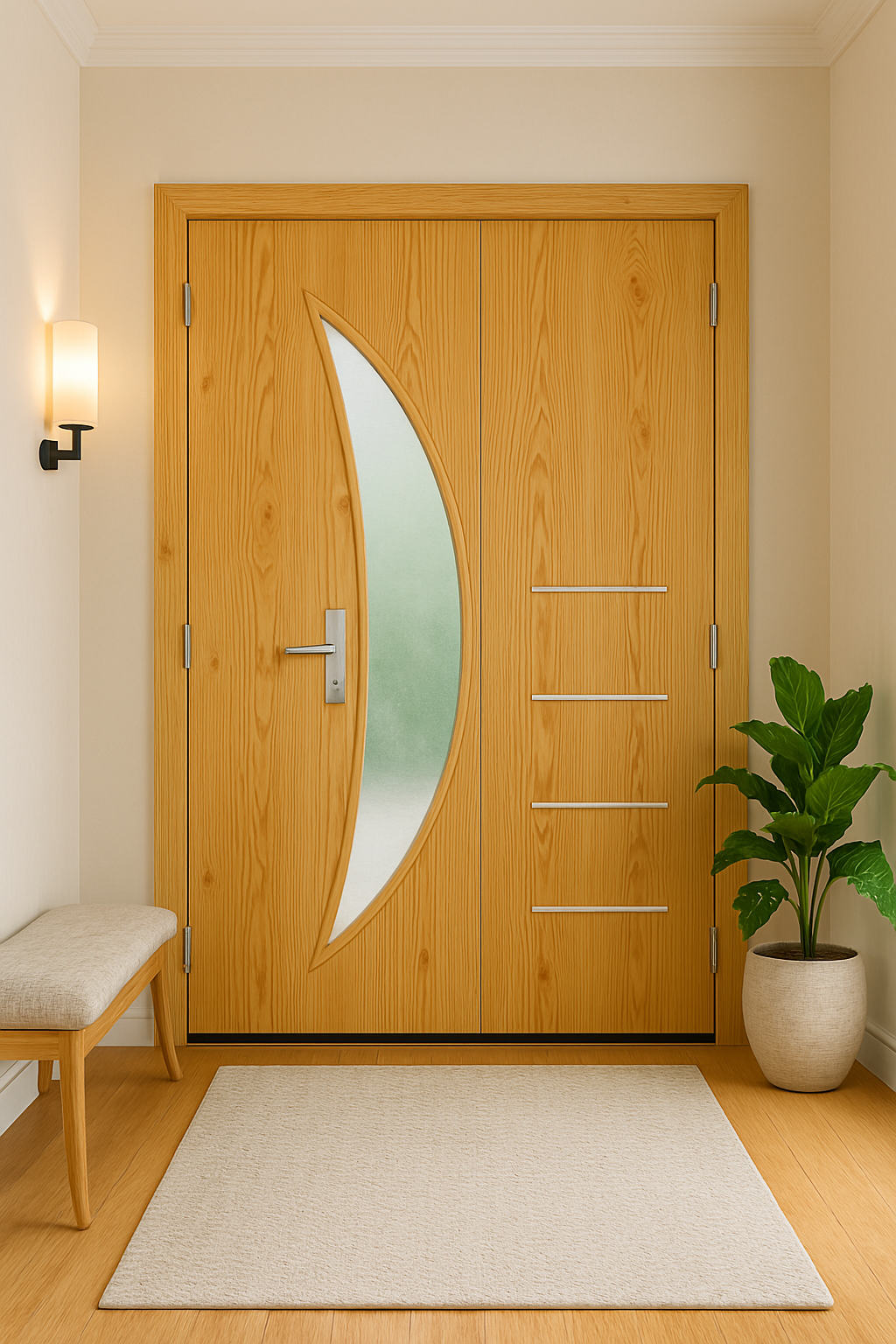 Portes Modernes en Bois avec Design
