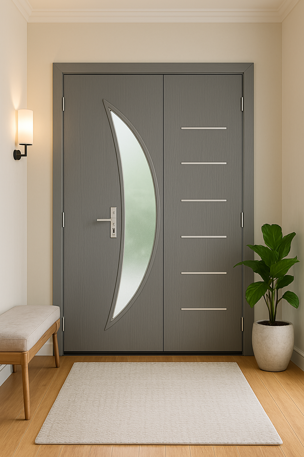 Portes Modernes en Bois avec Design