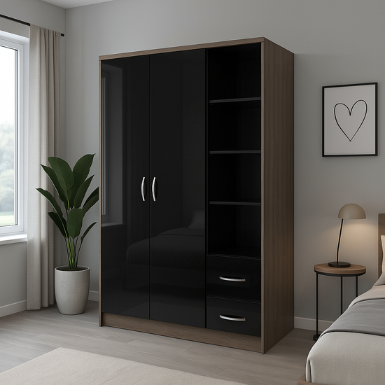 Armoire 2 Portes 2 tiroirs sur mesure élégante et fonctionnelle