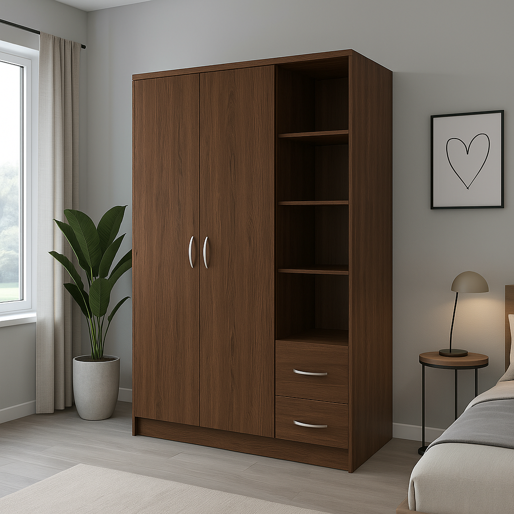Armoire 2 Portes 2 tiroirs sur mesure élégante et fonctionnelle