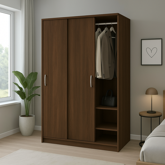 Armoire 2 Portes coulissantes sur mesure élégante et fonctionnelle