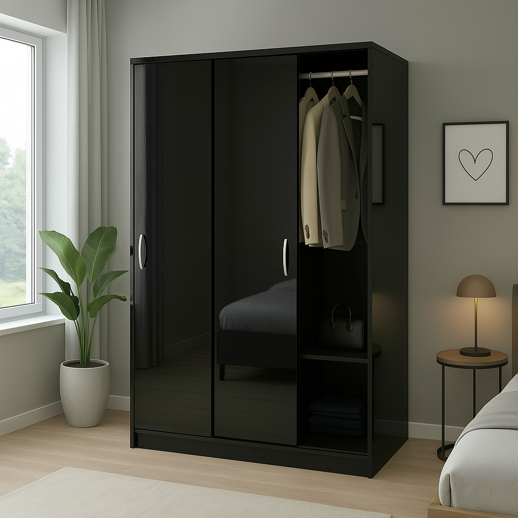 Armoire 2 Portes coulissantes sur mesure élégante et fonctionnelle