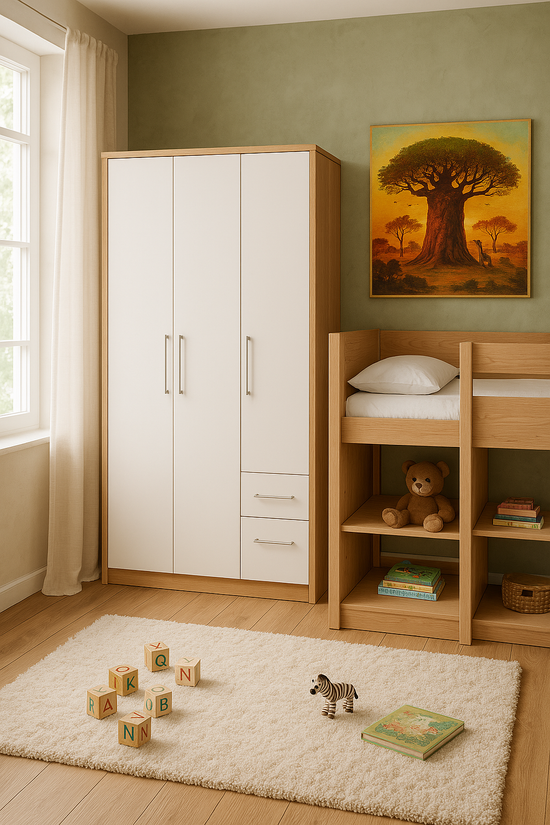 Armoire 3 Portes sur mesure élégante et fonctionnelle