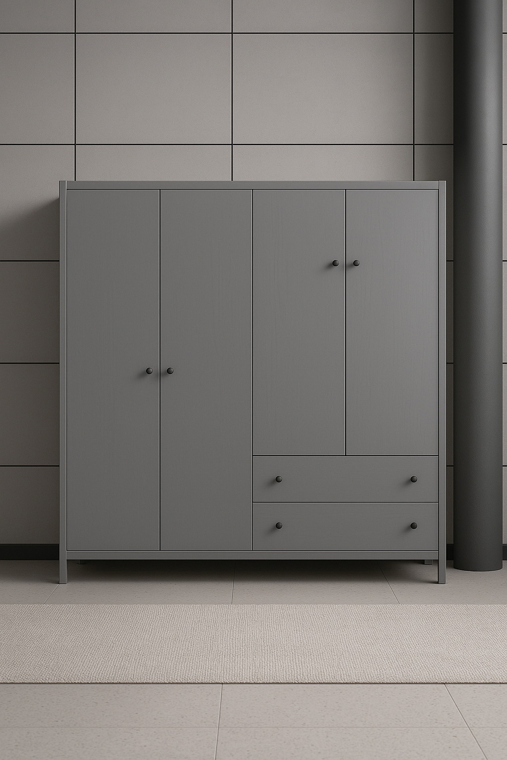 Armoire en bois sur mesure, élégante et fonctionnelle
