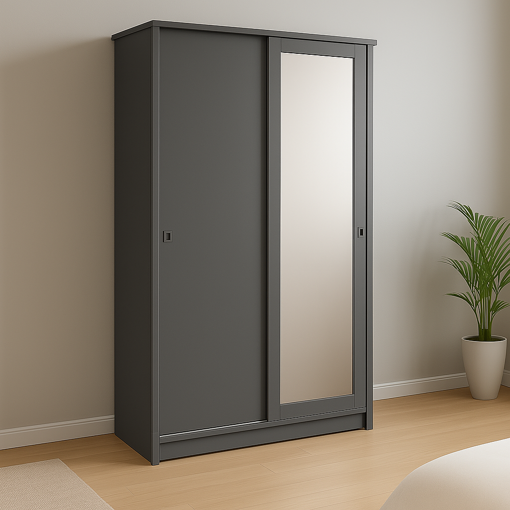 Armoire sur mesure élégante avec portes Miroir coulissantes