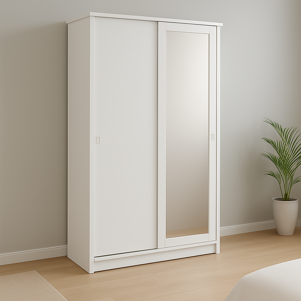Armoire sur mesure élégante avec portes Miroir coulissantes