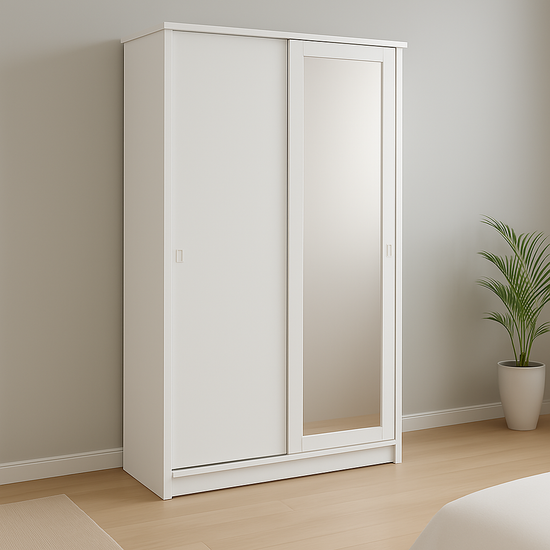 Armoire sur mesure élégante avec portes Miroir coulissantes