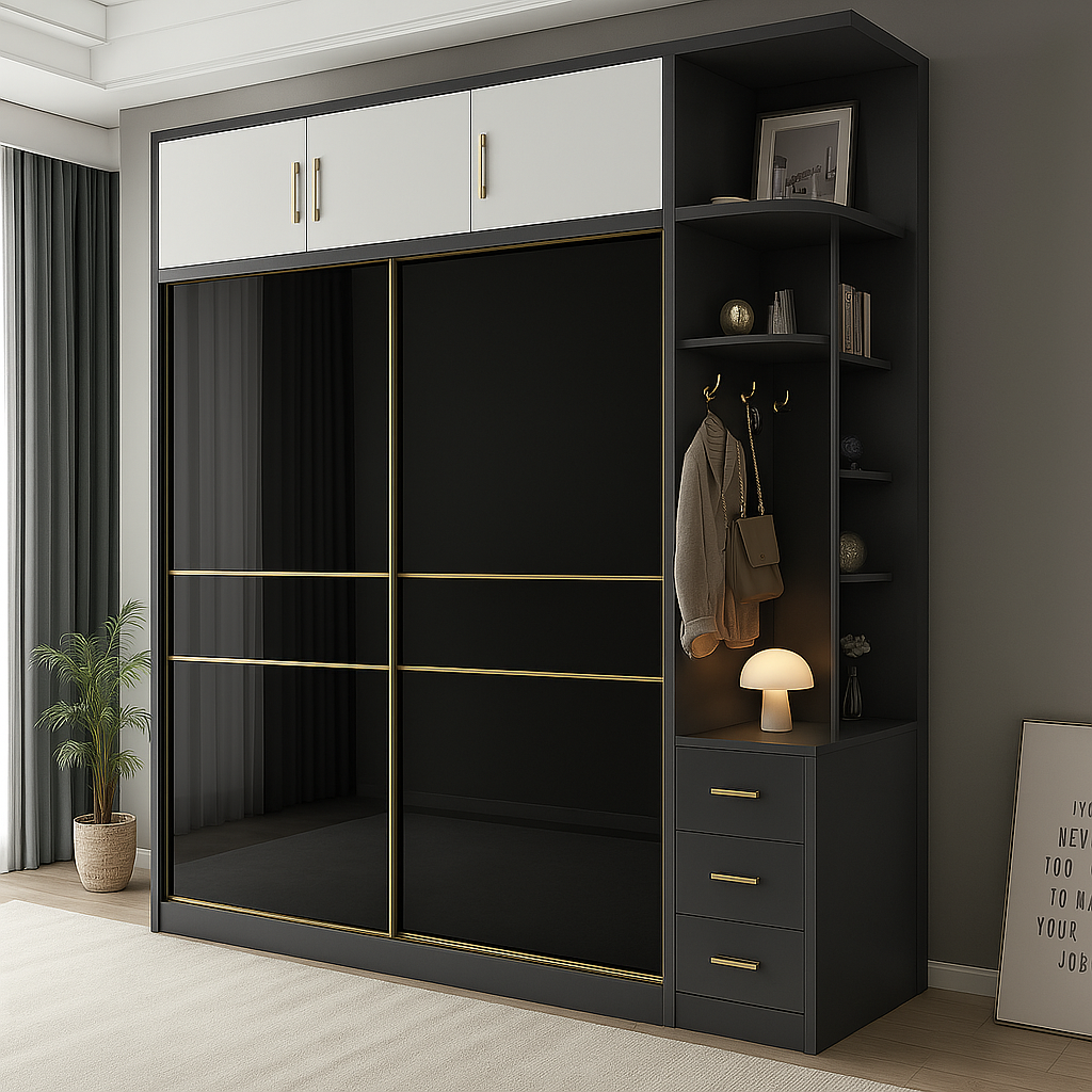 Armoire sur mesure élégante et fonctionnelle