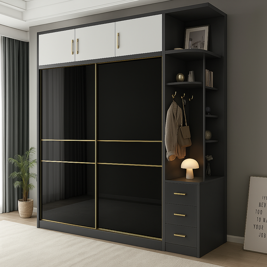Armoire sur mesure élégante et fonctionnelle