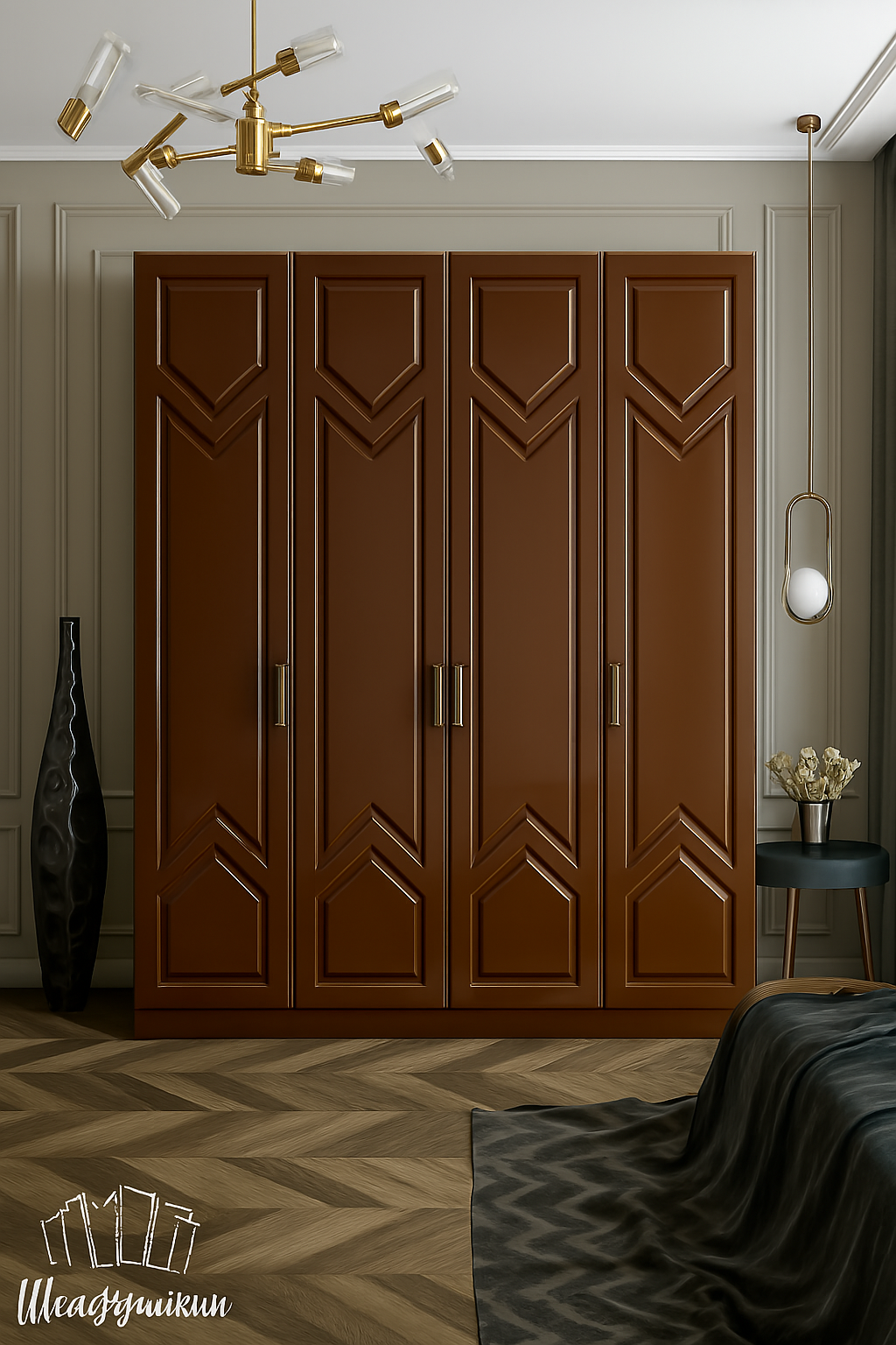 Armoire sur mesure élégante et fonctionnelle v22