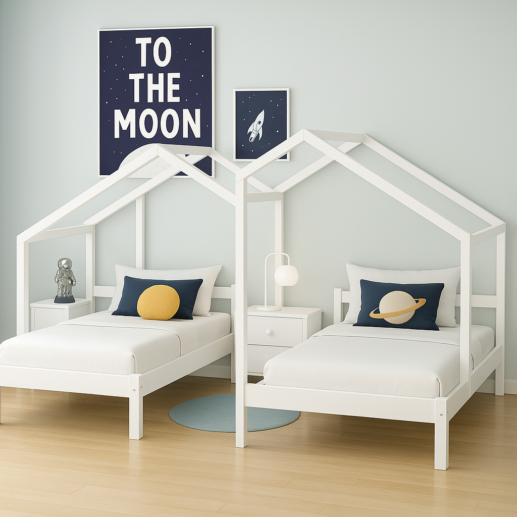 Lit cabane double moderne