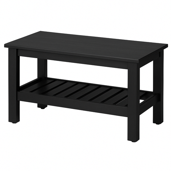 Banc avec étagère inférieure