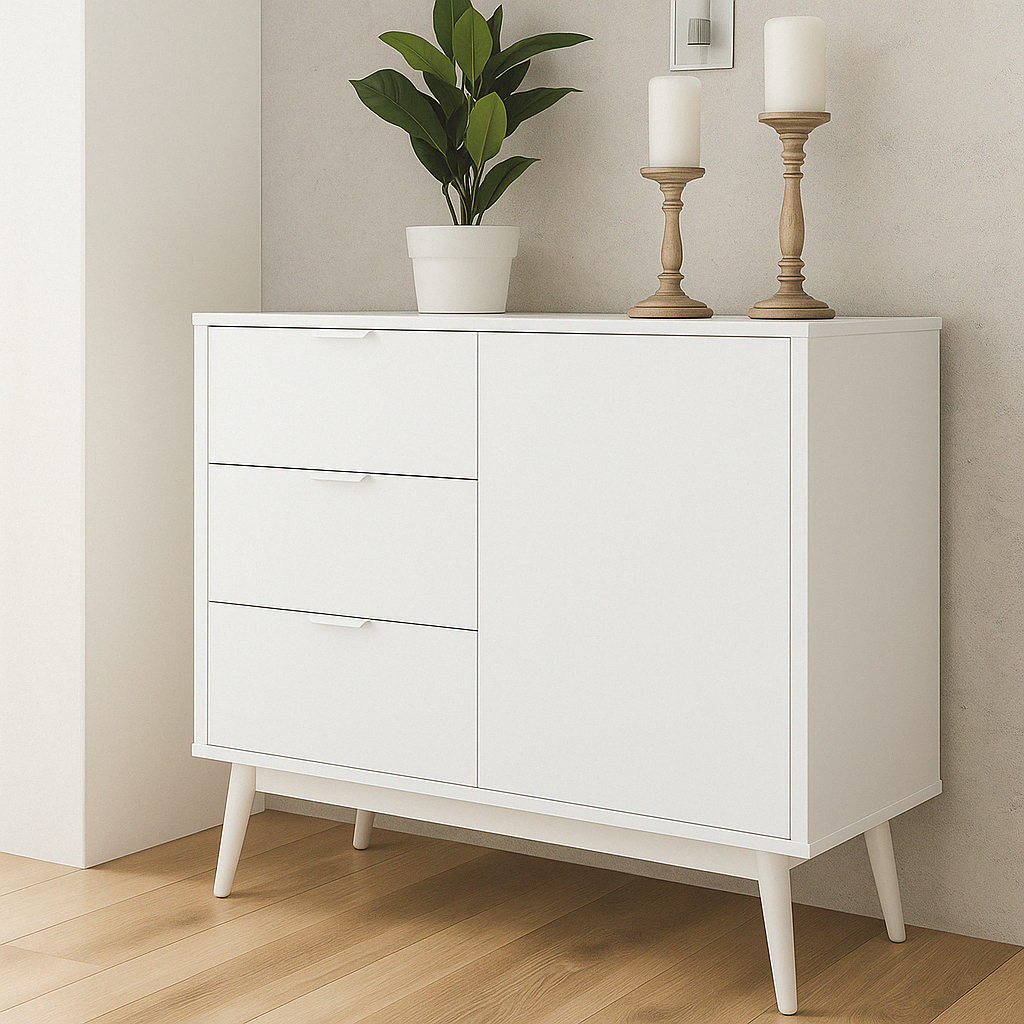 Buffet moderne à trois tiroirs