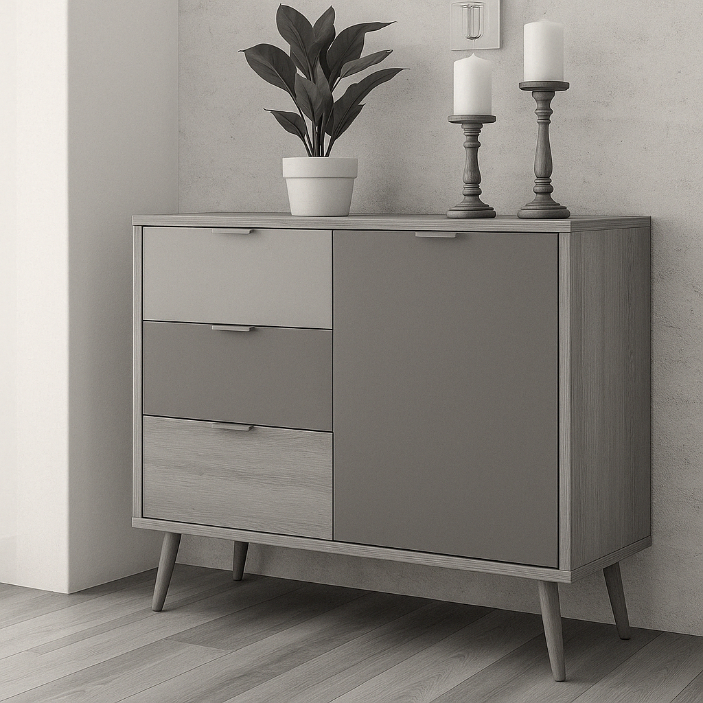 Buffet moderne à trois tiroirs