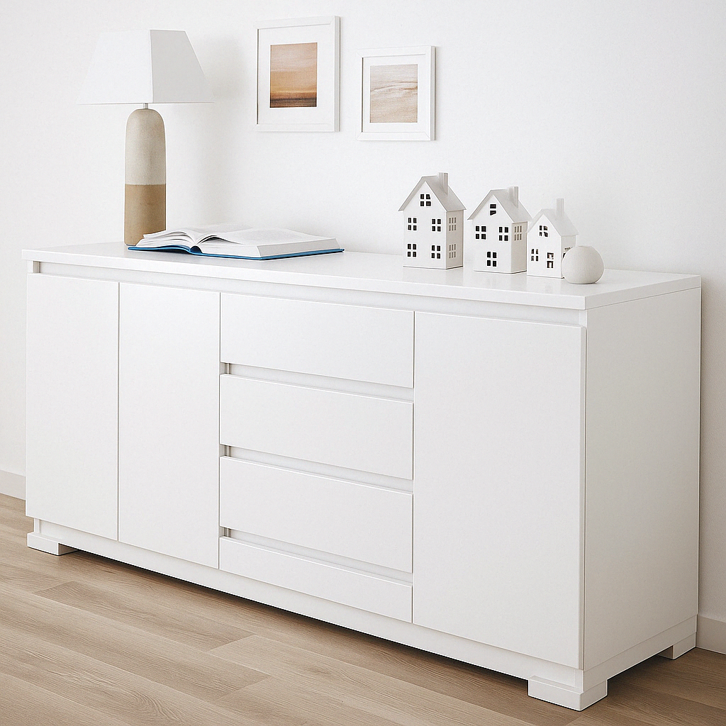 Buffet moderne en bois clair