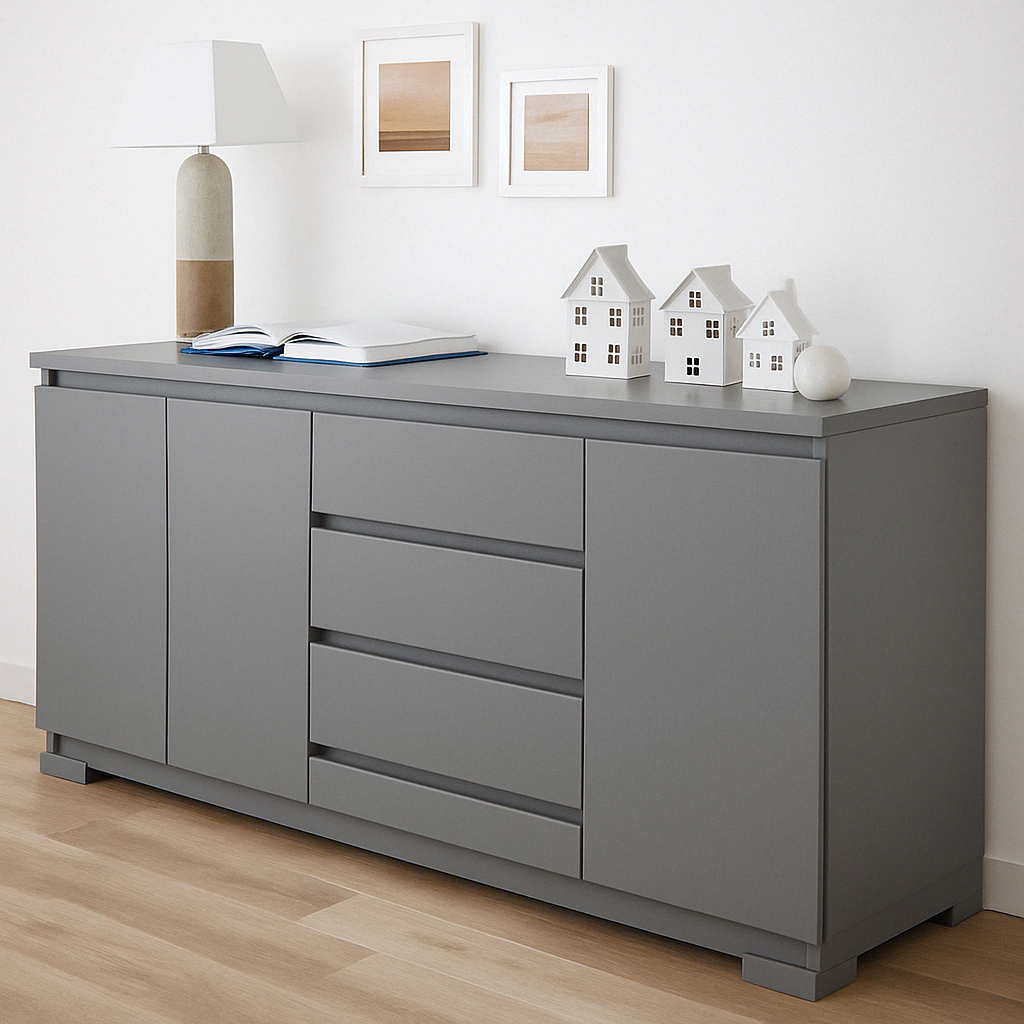 Buffet moderne en bois clair