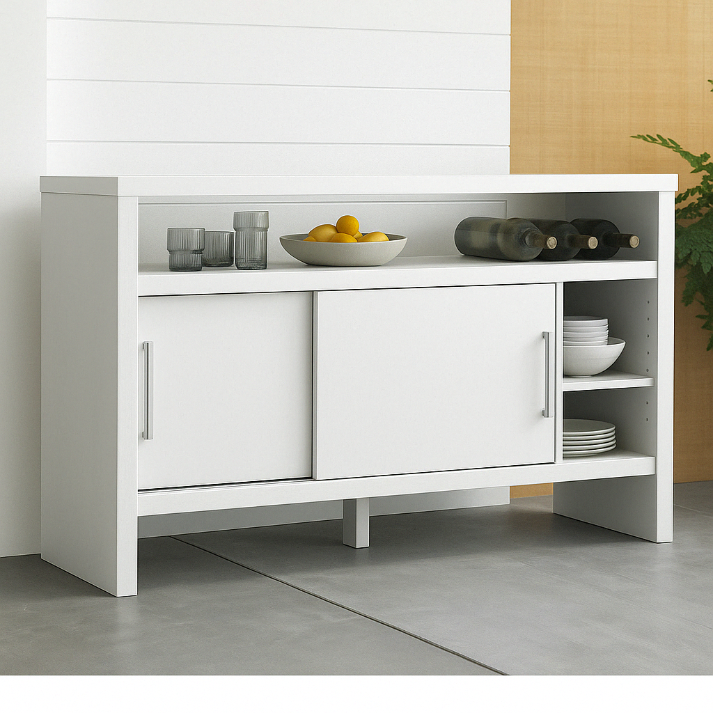 Buffet moderne en bois foncé