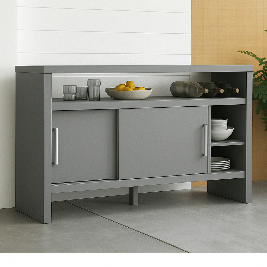 Buffet moderne en bois foncé