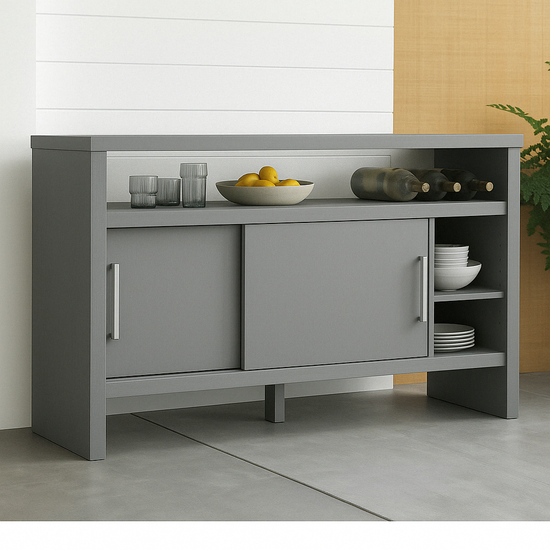 Buffet moderne en bois foncé