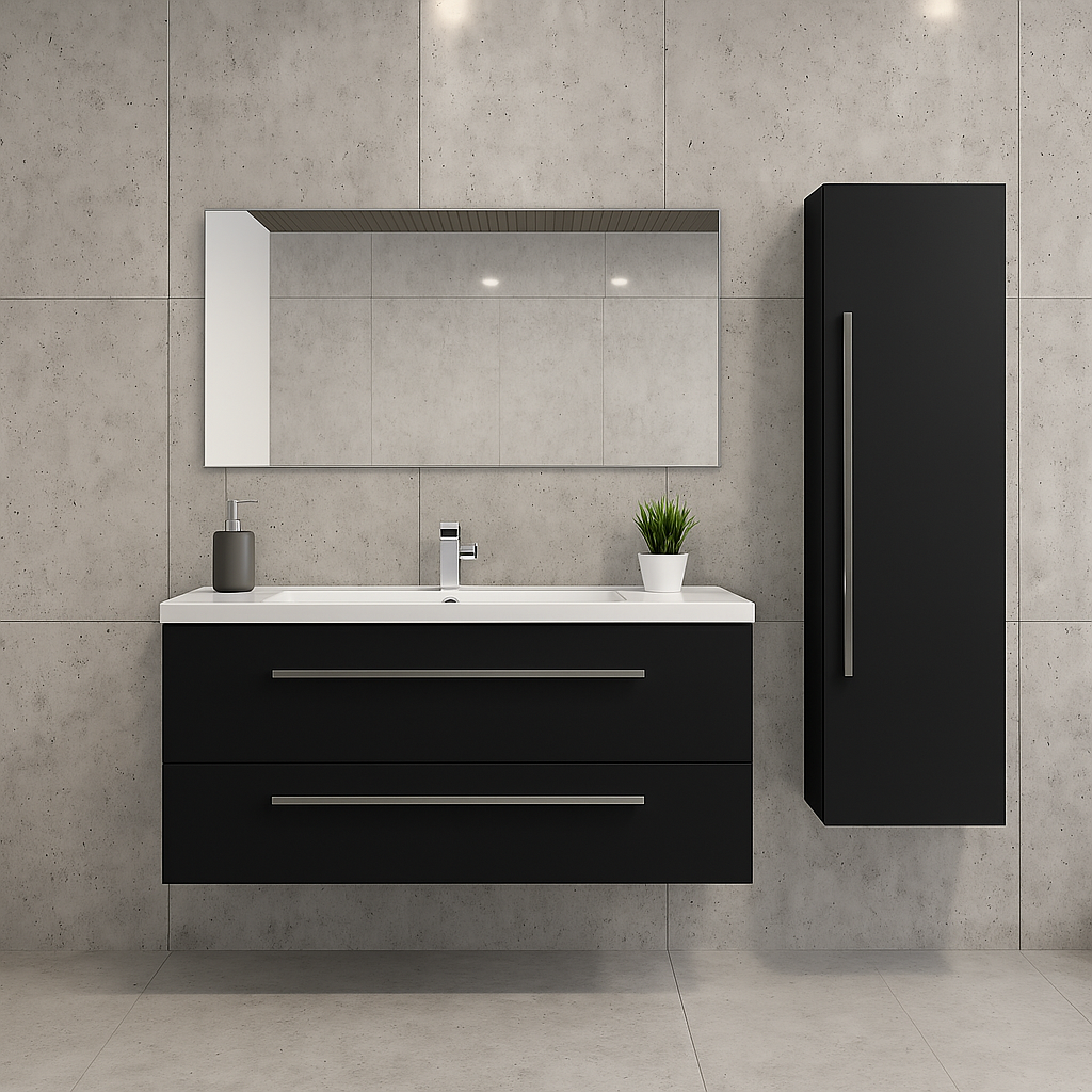 Ensemble Meuble Vasque et Miroir et Colonne