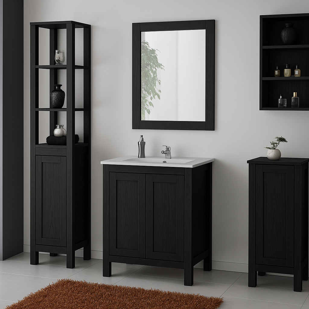Ensemble Salle de Bain en Bois Élégant