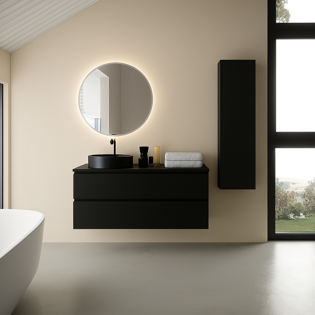 Ensemble Meuble Vasque Miroir et Colonne
