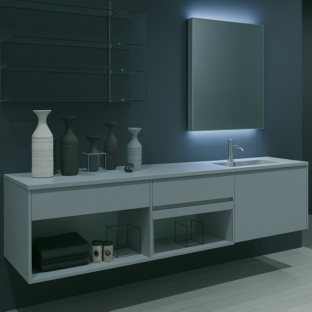 Meuble Vasque Moderne en Bois