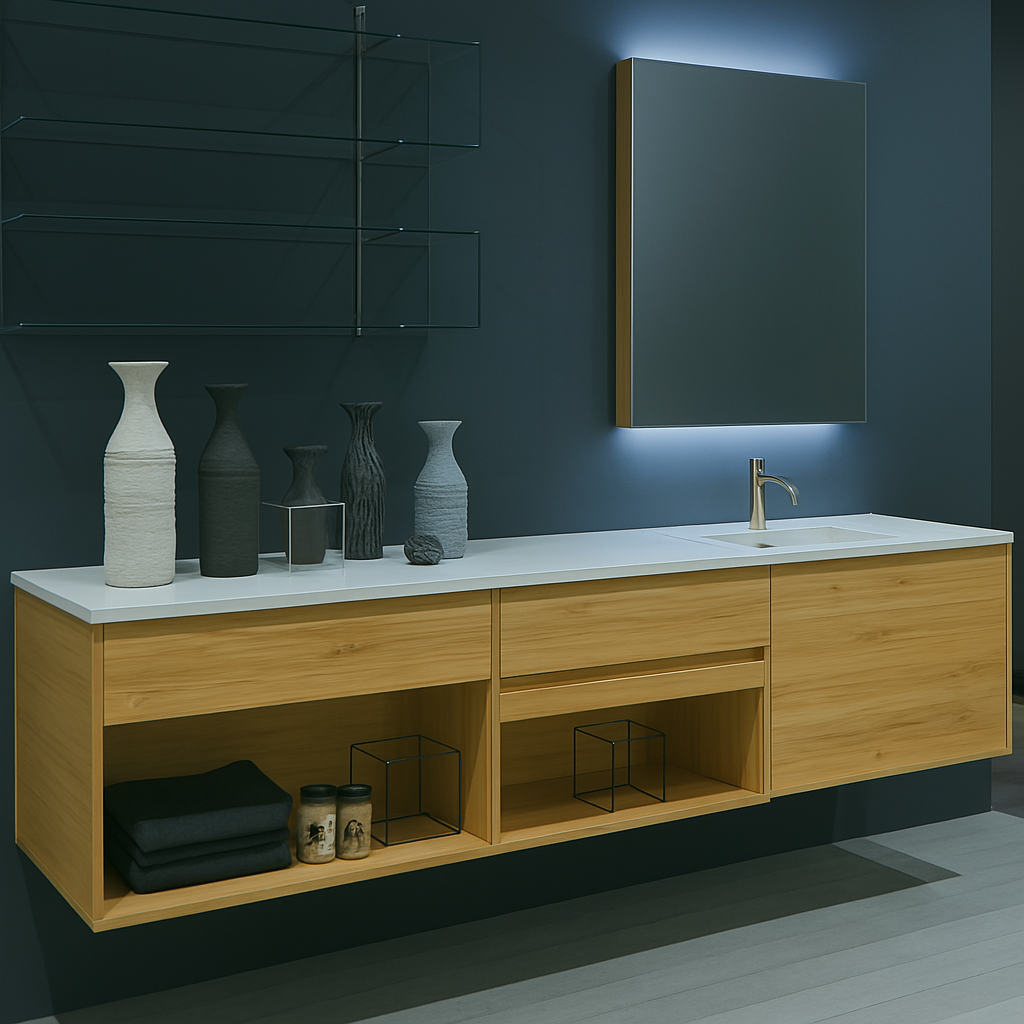 Meuble Vasque Moderne en Bois